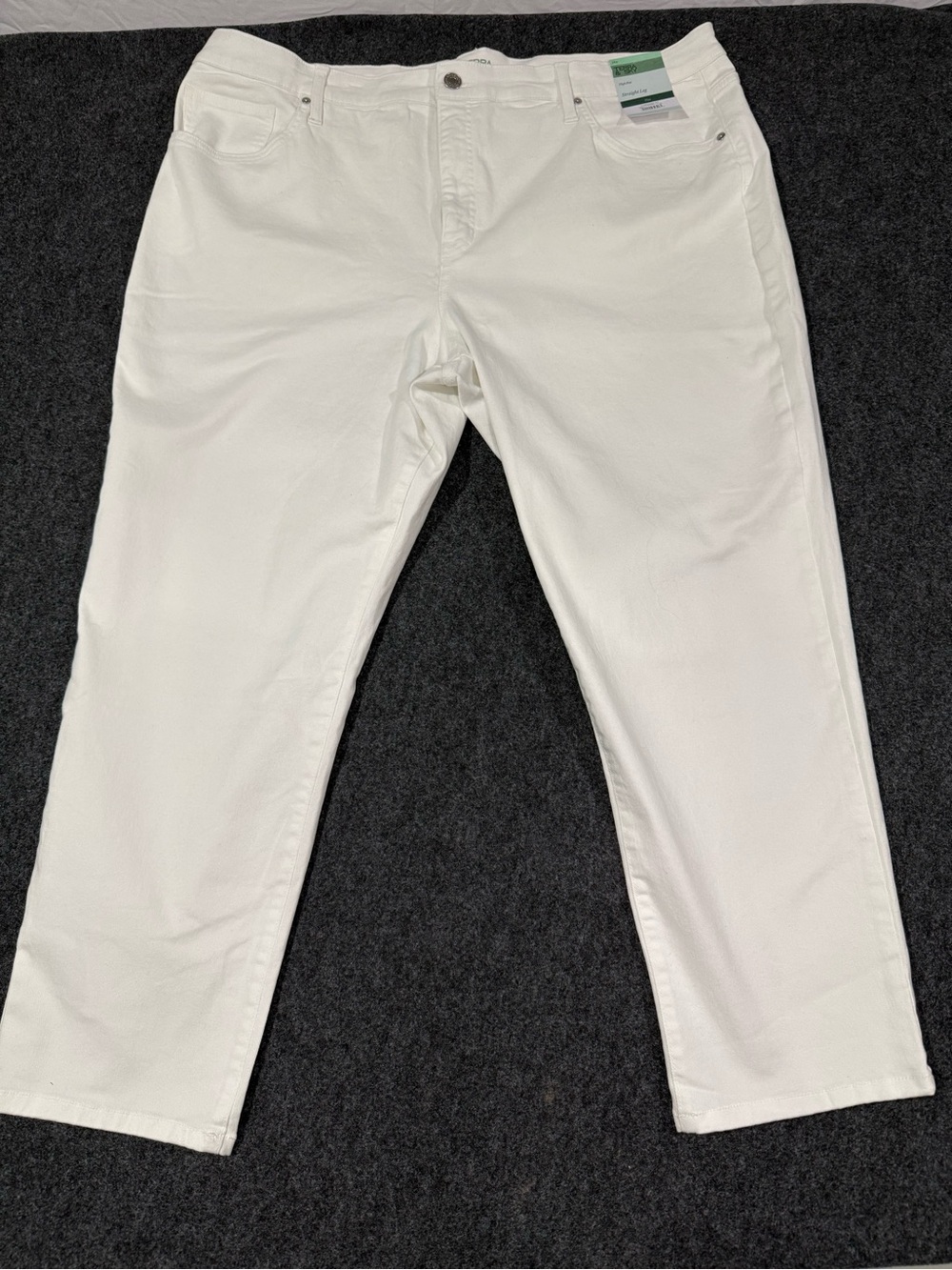 Women’s high rise straight leg jeans